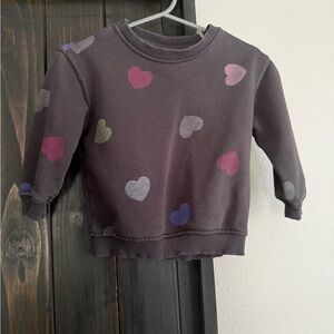 Zara Multicolor Heart Kids Sweatshirt